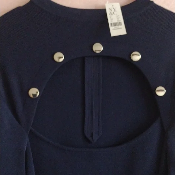 New York and Company Cut Out Sweater Dress - Picture 3 of 6